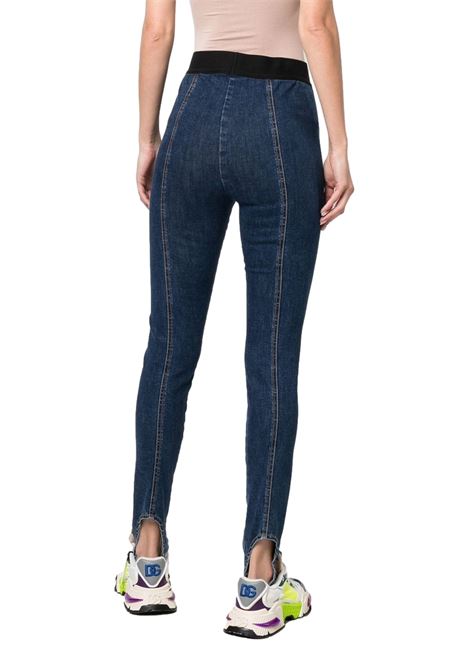 Leggings denim con stampa JUST CAVALLI | Pantaloni | S02KA0316 N32071470